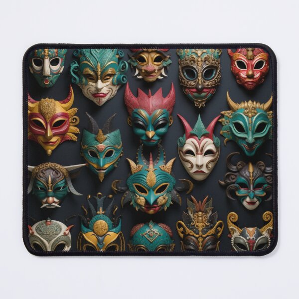 Item preview, Beauty masks collection pattern designed and sold by SmileshareShop.