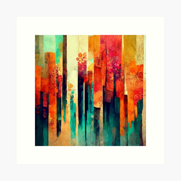 Item preview, Mid Century Modern Colorful Art designed and sold by chatzous.