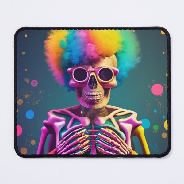 Item preview, colorful dancing skeleton designed and sold by ColorFlick.
