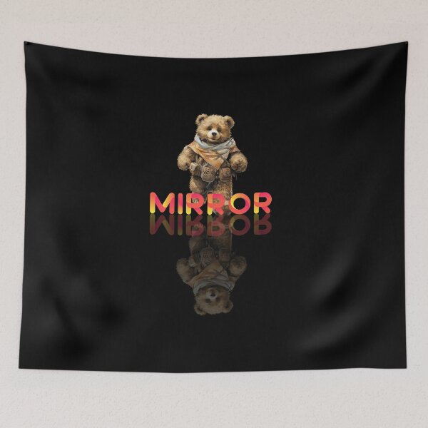 Item preview, Teddy Bear and mirror reflection designed and sold by Viking60North.