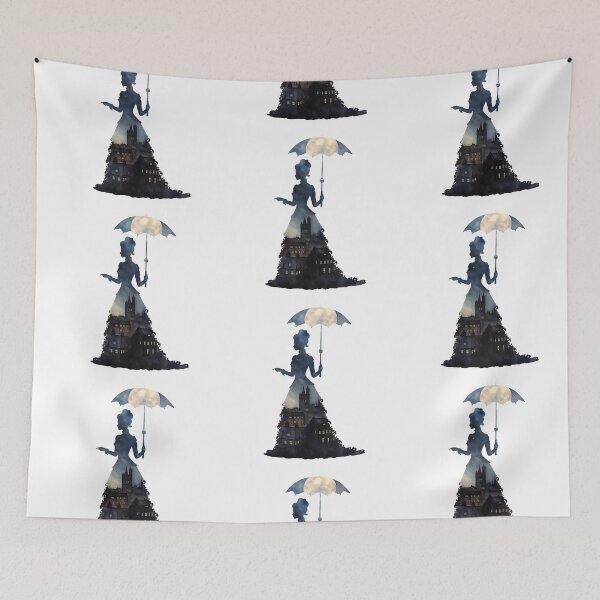 Item preview, Gothic Lady Silhouette and Skyline designed and sold by SchorlCraft.