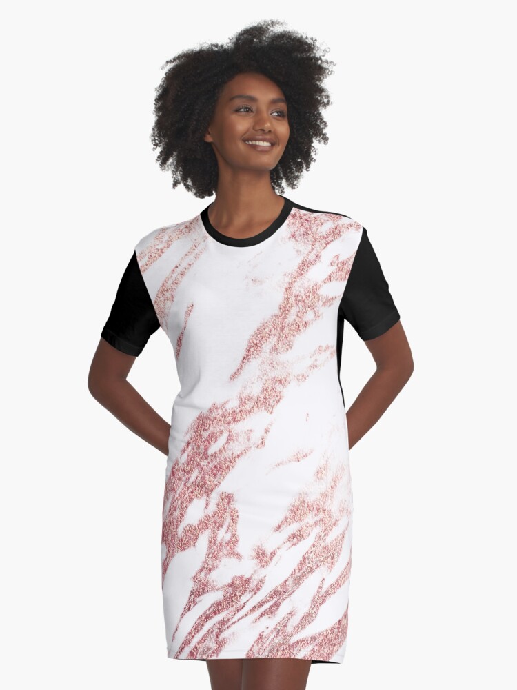 rose gold t shirt dress