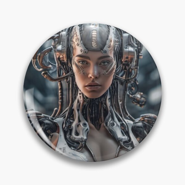 Artikelvorschau, Dytopische Cyborg-Frau Cyberpunk entworfen und verkauft von humanwurm.