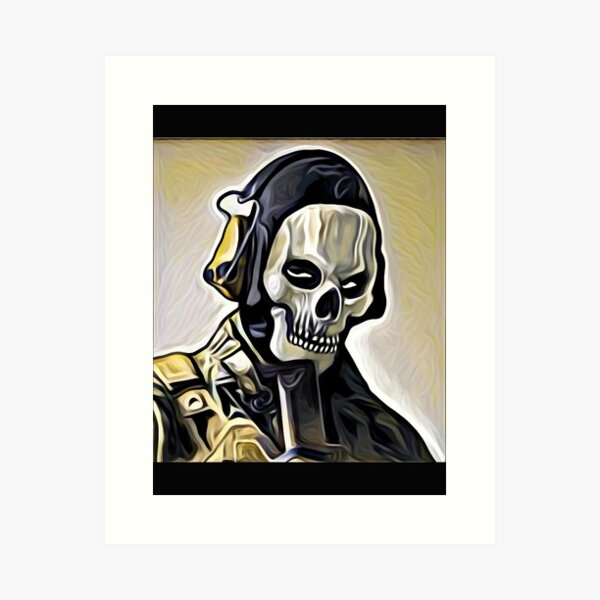 Ghost Cod MW2 Art Print for Sale by elykoi