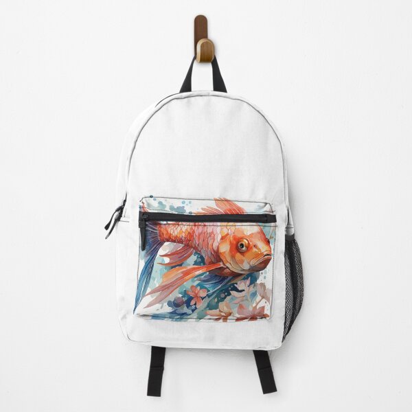 Item preview, Cute carp with blue background designed and sold by Chuthamath.