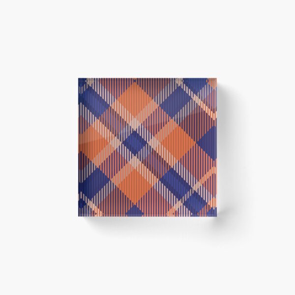 Item preview, Blue Orange Plaid Pattern designed and sold by Meliafroggy.