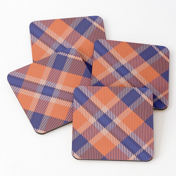 Item preview, Blue Orange Plaid Pattern designed and sold by Meliafroggy.