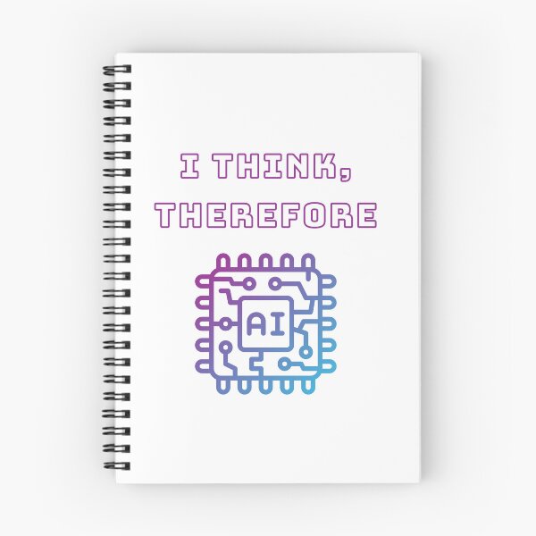 Item preview, I Think Therefore AI - Intellectual Tech Humor Tee designed and sold by ColortrixArt.