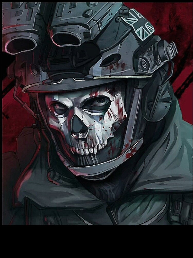 Ghost MW2 Art Print Simon ghost Riley -  Finland