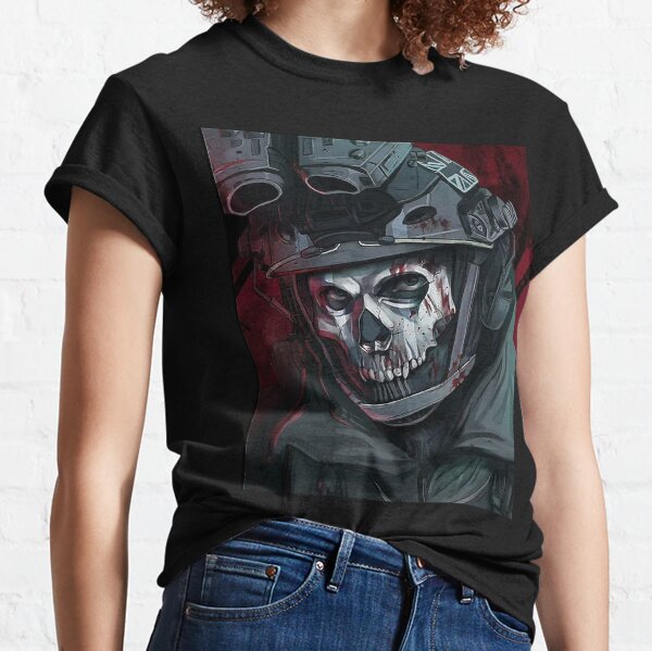 Call of Duty: Modern Warfare II Ghost Art Black T-Shirt - Call of Duty Store