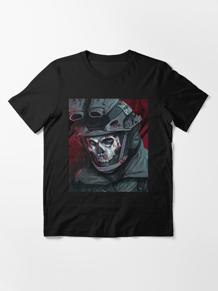 Modern Warfare II Ghost Art Black T-Shirt