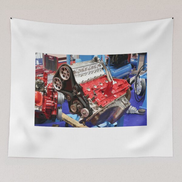 Item preview, workshop with car engine and tools designed and sold by goceris.