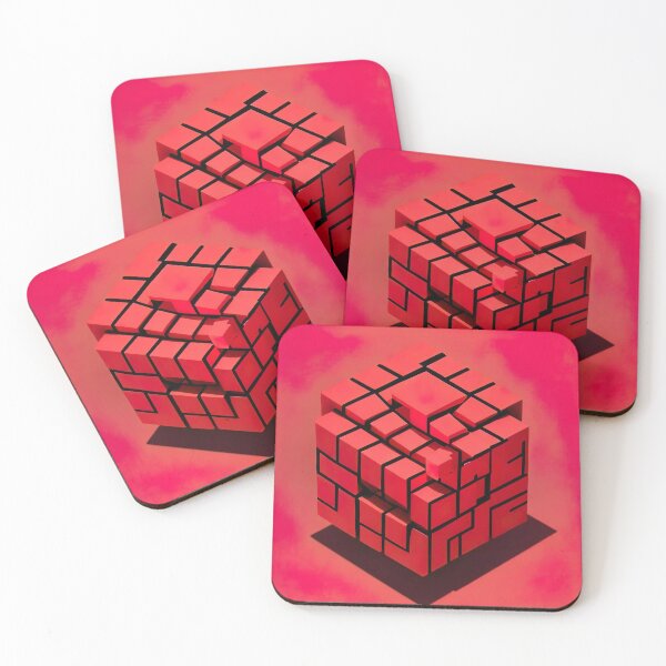 Item preview, Cubix Rouge designed and sold by GetCubedArt.