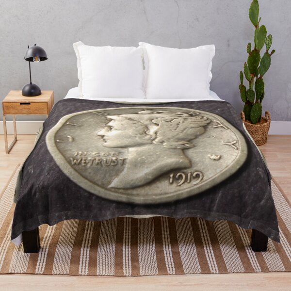 Item preview, Moneda de diez centavos de mercurio de 1919 designed and sold by coinsxcrochet.