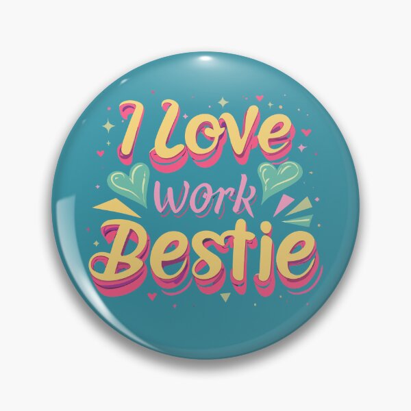 Item preview, I love my work bestie work bestie gift  designed and sold by OlivedesignsIN.