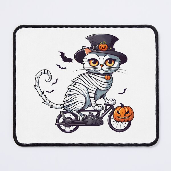 Item preview, Mummy Cat Rides to the Halloween Party designed and sold by BloomCatB.