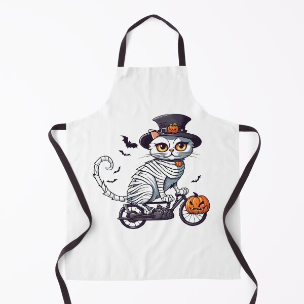 Item preview, Mummy Cat Rides to the Halloween Party designed and sold by BloomCatB.
