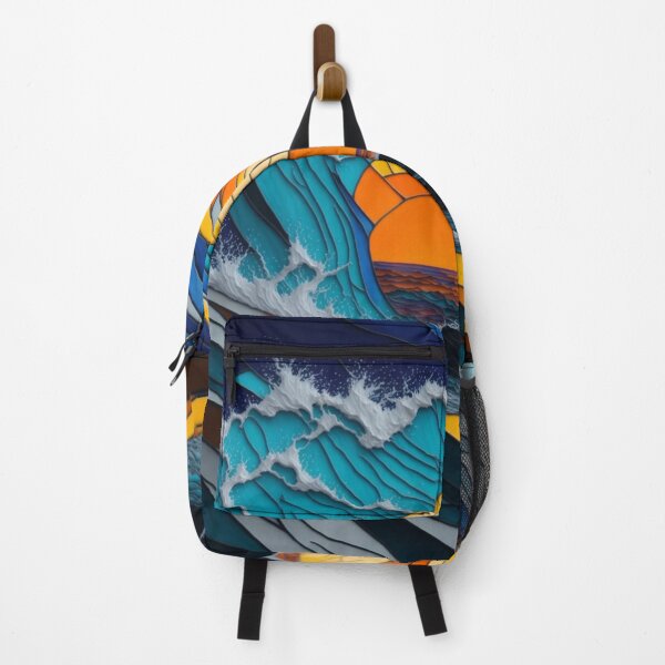 Item preview, Ocean Symphony: Minimalist Brush Strokes in Vivid Seascape designed and sold by RedArtG09.