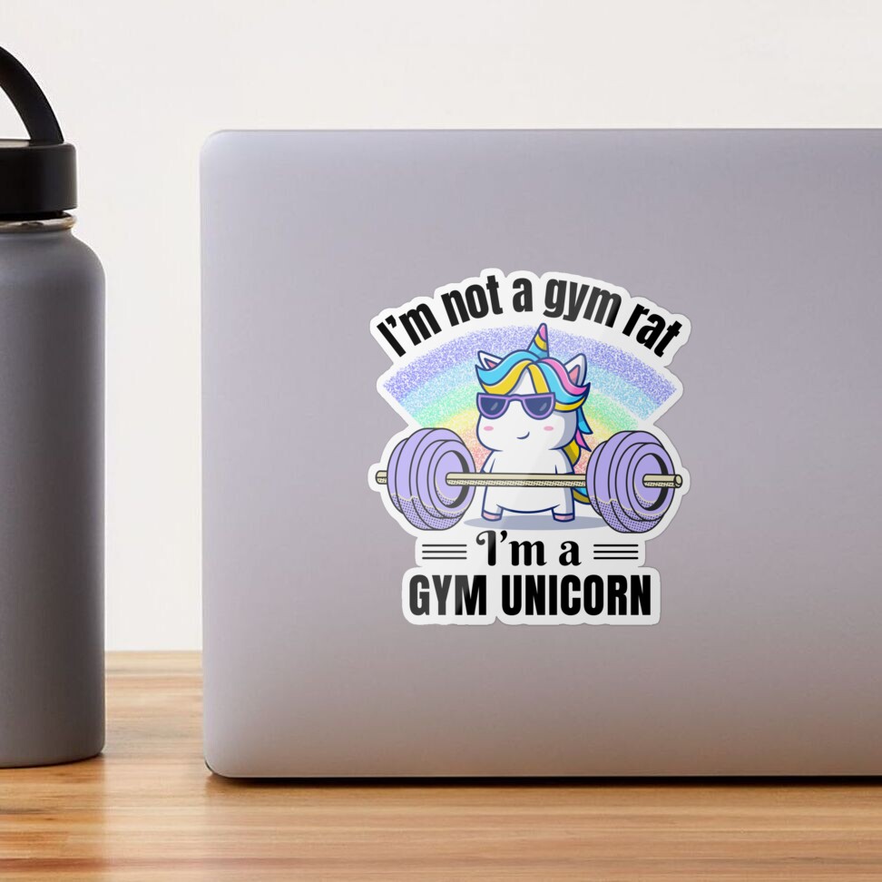 I'm Not a Gym Rat, I'm a Gym Unicorn Gráfico por graphics_home · Creative  Fabrica