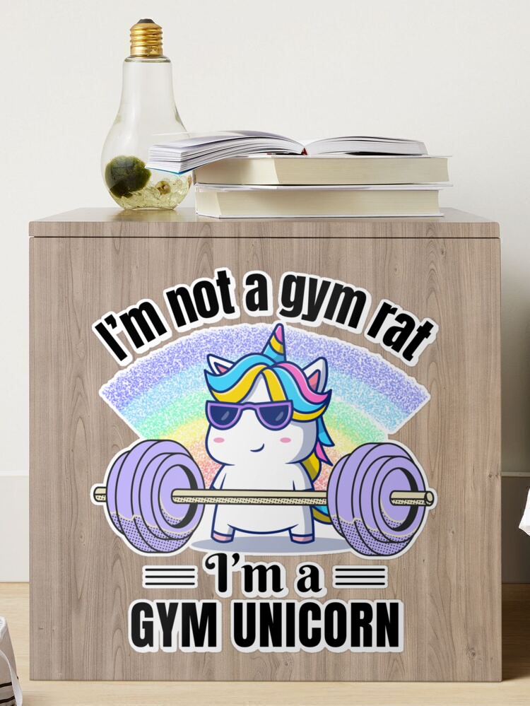 I'm Not a Gym Rat, I'm a Gym Unicorn Gráfico por graphics_home · Creative  Fabrica