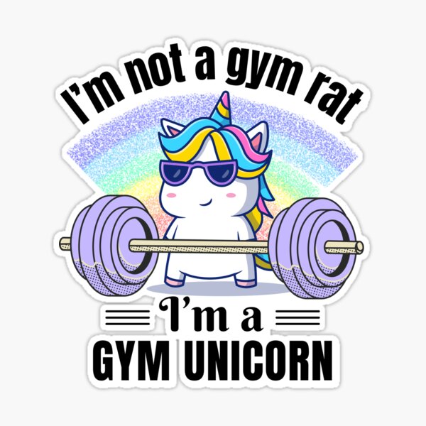 I'm Not a Gym Rat, I'm a Gym Unicorn Gráfico por graphics_home · Creative  Fabrica