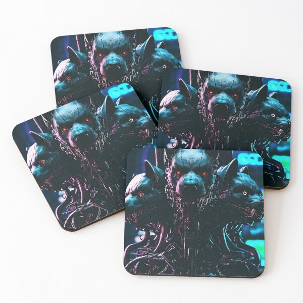 Item preview, Cyborg Cerberus Dystopian Cyberpunk designed and sold by humanwurm.