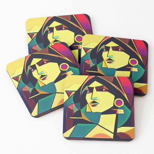 Item preview, Cubist Egyptian Beauty Artwork designed and sold by deepakrode7.