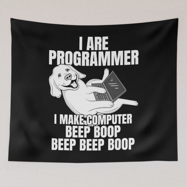 Item preview, I Are Programmer Computer Beep Boop IT Dog  1	 designed and sold by dlpajtcukse77.
