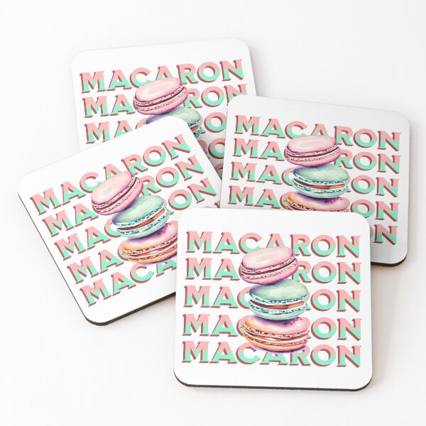 Item preview, Pink and Mint green Yummy Macaron Cookies Vintage Vibe designed and sold by wheresthekarma.