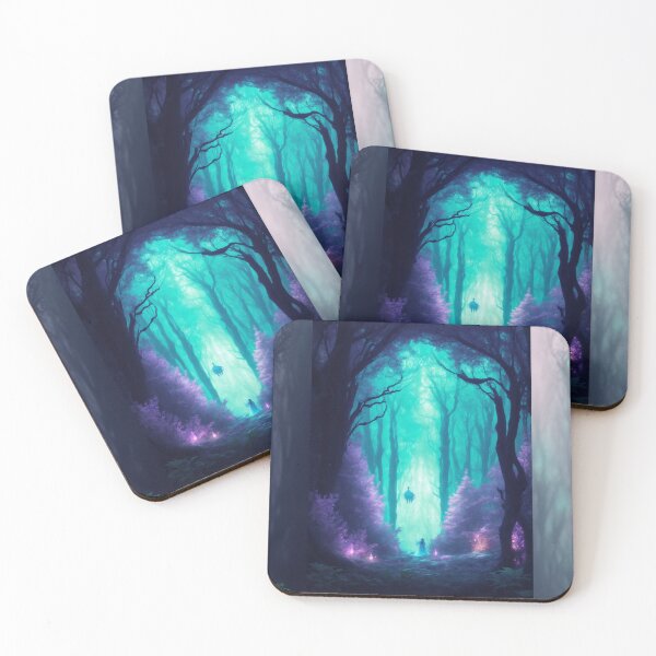 Item preview, Bioluminescent Symphony: Enchanted Forest Poster designed and sold by RedArtG09.