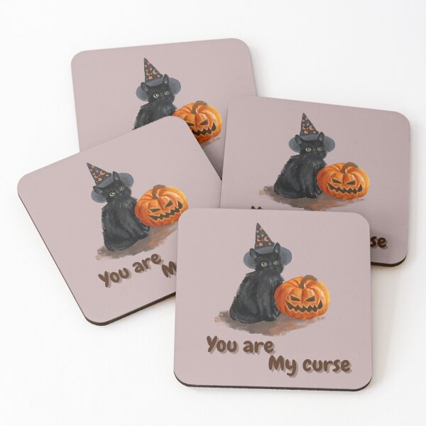 Item preview, You are my curse - cute black cat designed and sold by PS-ARTSHOP.