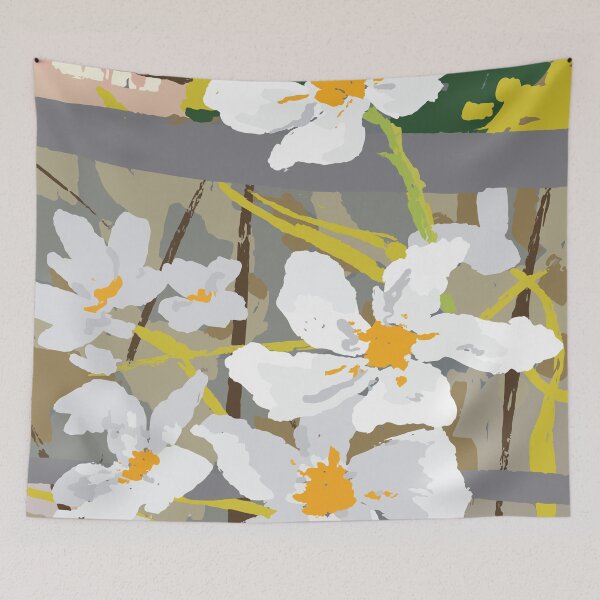 Item preview, All about white flowers designed and sold by printmesomecolo.