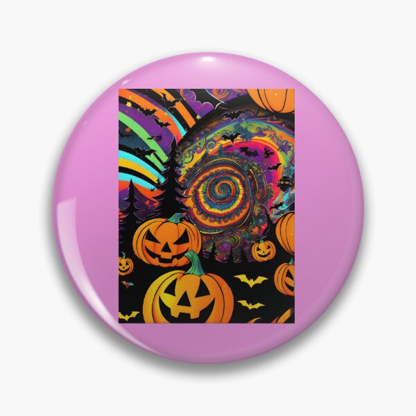 Item preview, Hippy Trippy Halloween Pumpkin 11 designed and sold by Artekinium.