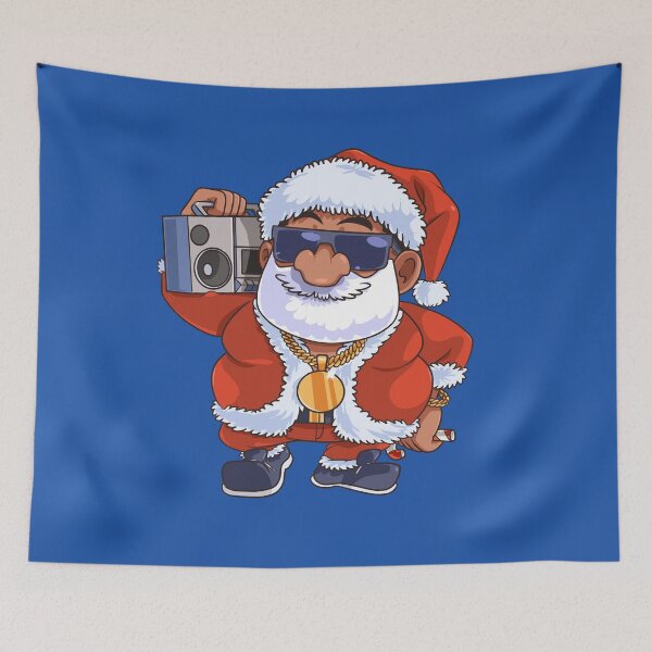 Item preview, Black Santa Claus Hip Hop Christmas Gangster Xmas designed and sold by Nosek1ng.