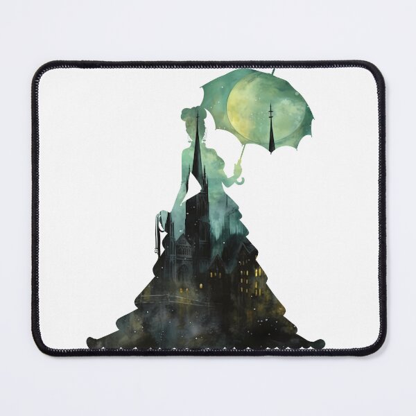 Item preview, Gothic Lady Silhouette and Skyline designed and sold by SchorlCraft.