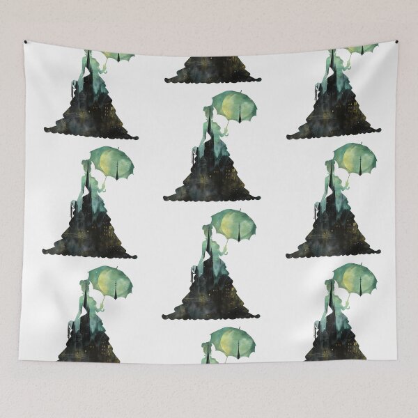 Item preview, Gothic Lady Silhouette and Skyline designed and sold by SchorlCraft.