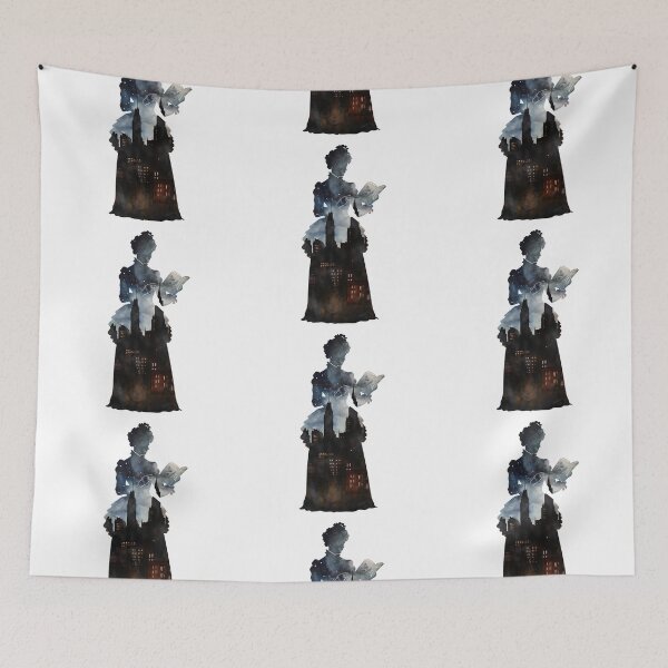 Item preview, Gothic Lady Silhouette and Skyline designed and sold by SchorlCraft.