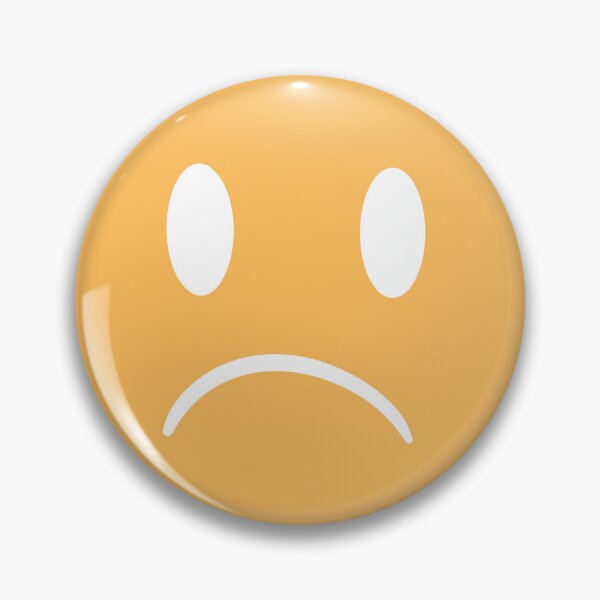 Item preview, Sad smiley (yellow) designed and sold by simpleartpieces.