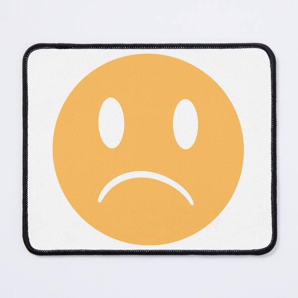 Item preview, Sad smiley (yellow) designed and sold by simpleartpieces.