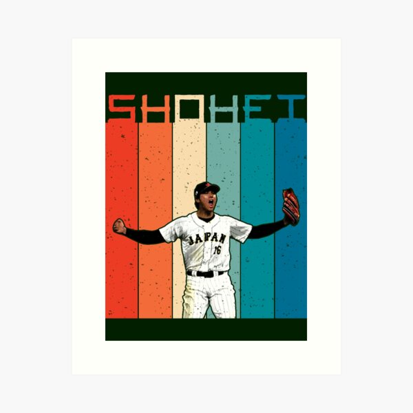 shohei ohtani cartoon Art Print for Sale by titachiii