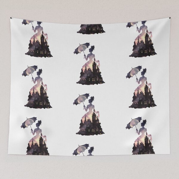 Item preview, Gothic Lady Silhouette and Skyline designed and sold by SchorlCraft.