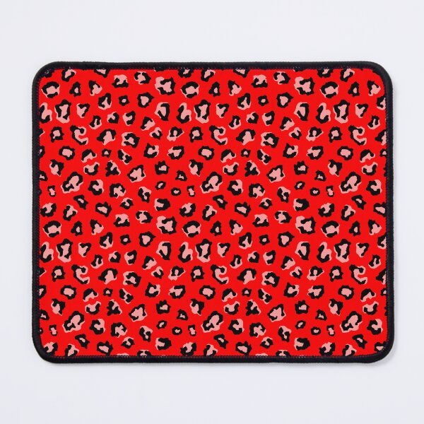 Item preview, Ruby Red Leopard Print Repeating Pattern designed and sold by kernowerno.