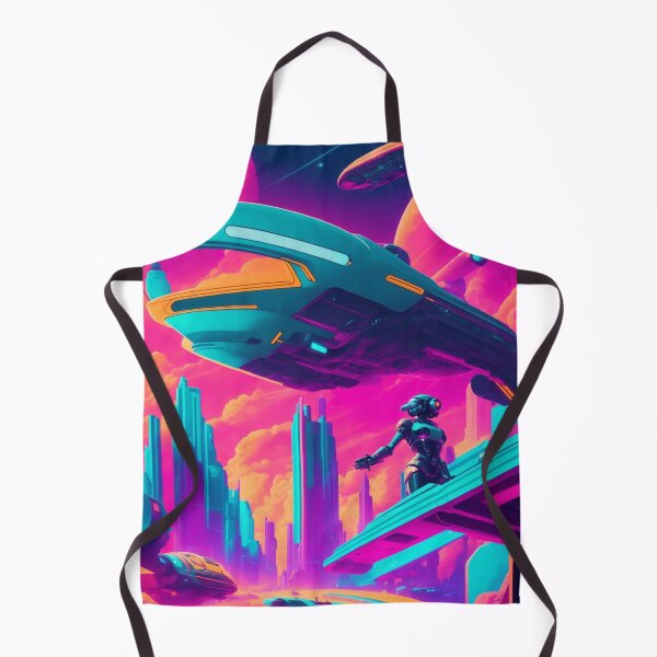 Item preview, Retro-Futuristic Dreamscape: A Glimpse into Tomorrow designed and sold by RedArtG09.