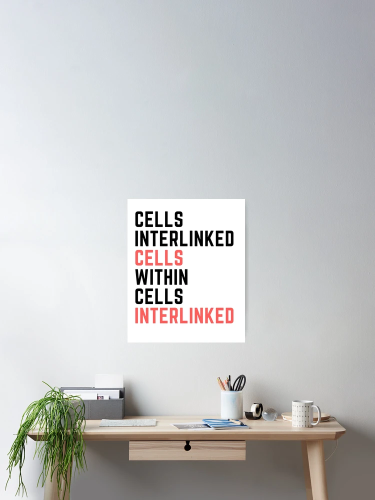Thumbnail 2 of 3, Poster, Blade Runner Cells Interlinked White designed and sold by Inversiontech.