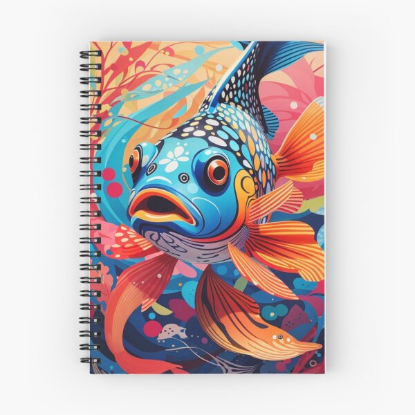 Item preview, Koi Fish of spotted cod fish in bright colors background designed and sold by sosmod1.