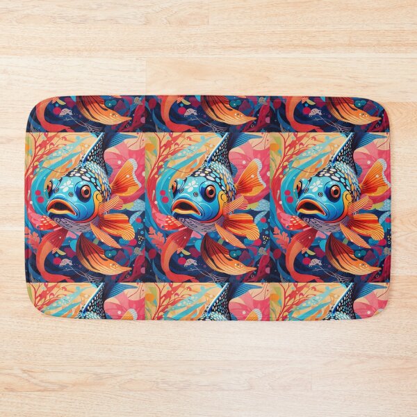 Item preview, Koi Fish of spotted cod fish in bright colors background designed and sold by sosmod1.