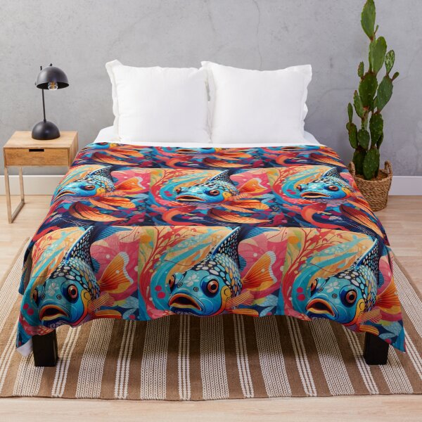 Item preview, Koi Fish of spotted cod fish in bright colors background designed and sold by sosmod1.