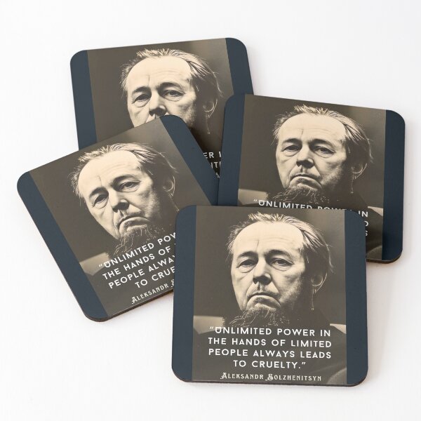Item preview,  Aleksandr Solzhenitsyn quote: Unlimited power in the hands of limited people always leads to cruelty. designed and sold by artbleed.