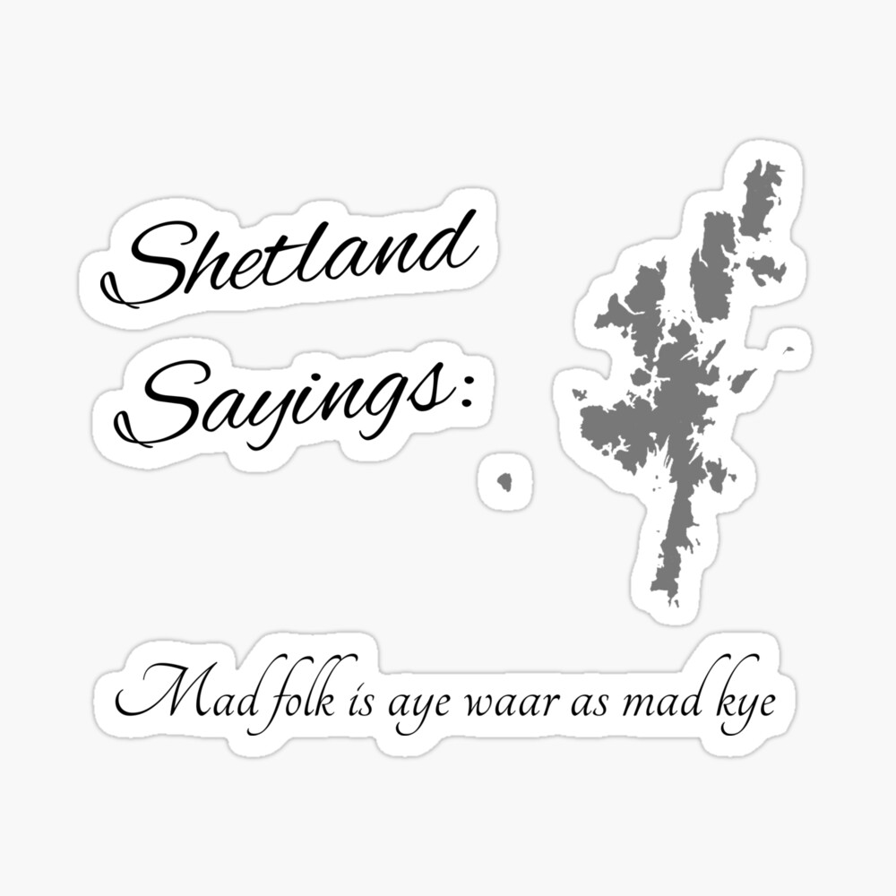 Mad folk is aye waar as mad kye Poster for Sale by Avalinart | Redbubble