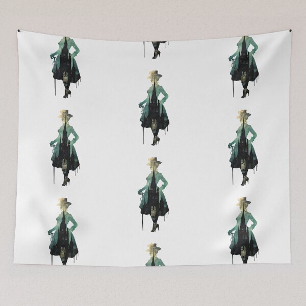Item preview, Gothic Lady Silhouette and Skyline designed and sold by SchorlCraft.
